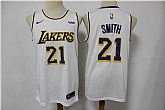 Lakers 21 J.R. Smith White Nike Swingman Jersey,baseball caps,new era cap wholesale,wholesale hats